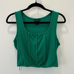 Green corset top